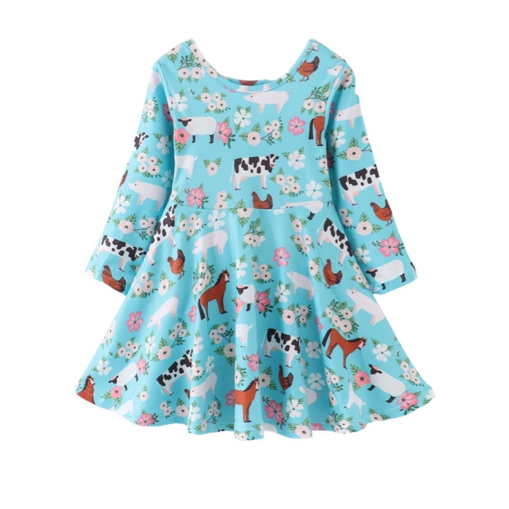 Farm Animal Twirl Dress